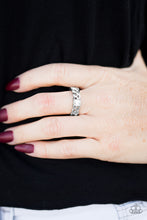 Load image into Gallery viewer, Cache Out White Rhinestone Ring Paparazzi Accessories