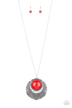 Load image into Gallery viewer, Medallion Meadow Red Necklace Paparazzi Accessories