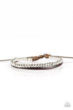 Load image into Gallery viewer, Mountain Mod Brown Leather Urban Bracelet Paparazzi Accessories