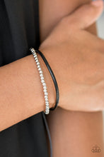 Load image into Gallery viewer, Mountain Mod Black Leather Urban Bracelet Paparazzi Accessories