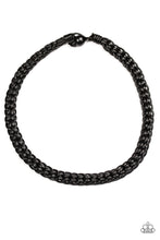 Load image into Gallery viewer, Trail Guide Black Leather Urban Necklace Paparazzi Accessories
