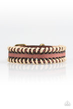 Load image into Gallery viewer, Trail Excursion Brown Leather Urban Bracelet Paparazzi Accessories