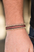Load image into Gallery viewer, Trail Excursion Brown Leather Urban Bracelet Paparazzi Accessories