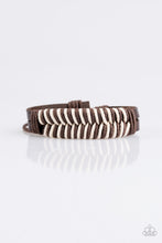 Load image into Gallery viewer, Mountain Expedition Brown Leather Urban Bracelet Paparazzi Accessories