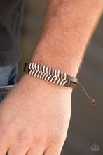 Load image into Gallery viewer, Mountain Expedition Brown Leather Urban Bracelet Paparazzi Accessories