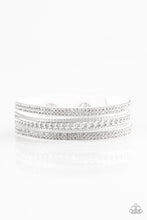 Load image into Gallery viewer, Unstoppable White Leather Wrap Bracelet Paparazzi Accessories