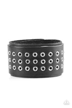 Load image into Gallery viewer, Road Rage Black Leather Urban Bracelet Paparazzi Accessories
