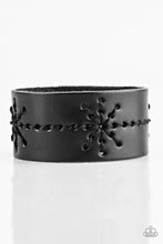 Load image into Gallery viewer, Nautical Nature Black Leather Urban Bracelet Paparazzi Accessories