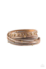 Load image into Gallery viewer, Catwalk It Off Brown Leather Bracelet Paparazzi Accessories