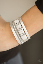 Load image into Gallery viewer, Fame Night White Bracelet Paparazzi Accessories