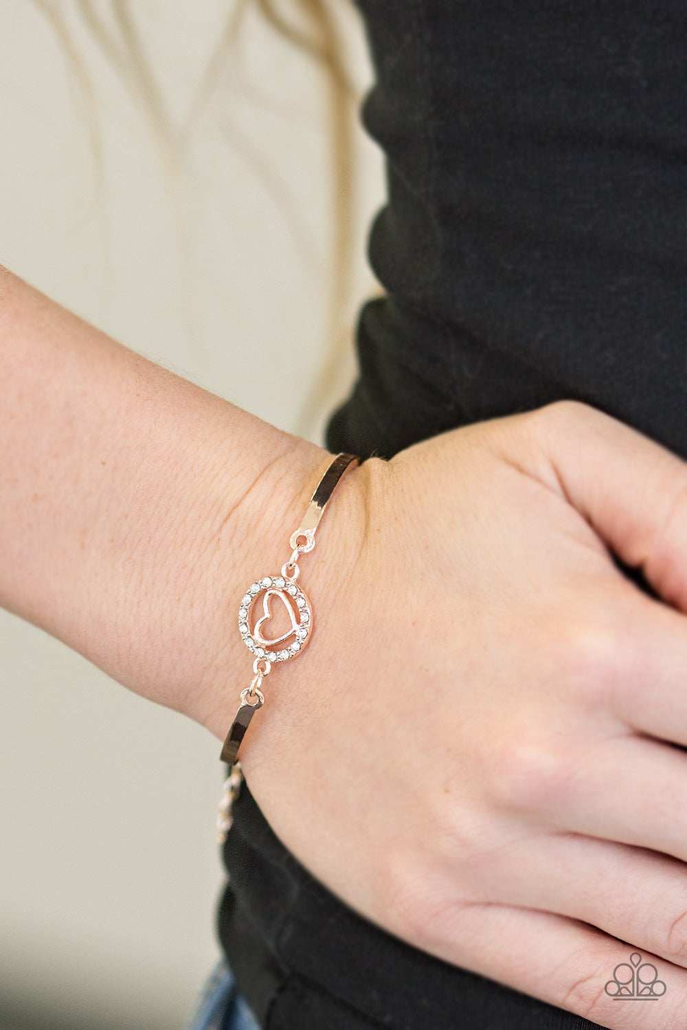 Voguish Valentine Rose Gold Bracelet Paparazzi Accessories