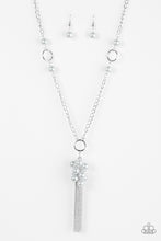 Load image into Gallery viewer, Hit The Runway Silver Pearl Necklace Paparazzi Accessories