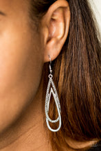 Load image into Gallery viewer, Reign Storm Silver Earring Paparazzi Accessories