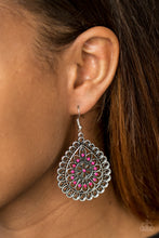 Load image into Gallery viewer, Sweet as Spring Pink Earring Paparazzi Accessories