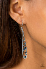 Load image into Gallery viewer, Here Comes The Reign Blue Earring Paparazzi Accessories