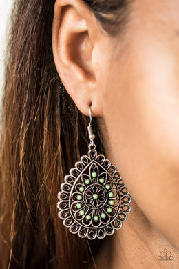 Sweet as Spring Green Earring Paparazzi Accessories