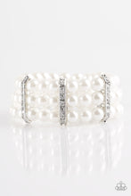 Load image into Gallery viewer, Put On Your Glam Face White Bracelet Paparazzi Accessories
