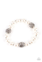 Load image into Gallery viewer, Upscale Whimsy - White Pearl Stretchy Bracelet Paparazzi Accessories