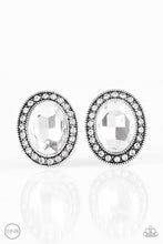 Load image into Gallery viewer, Titanic Treasure White Clip-On Earring Paparazzi Accessories