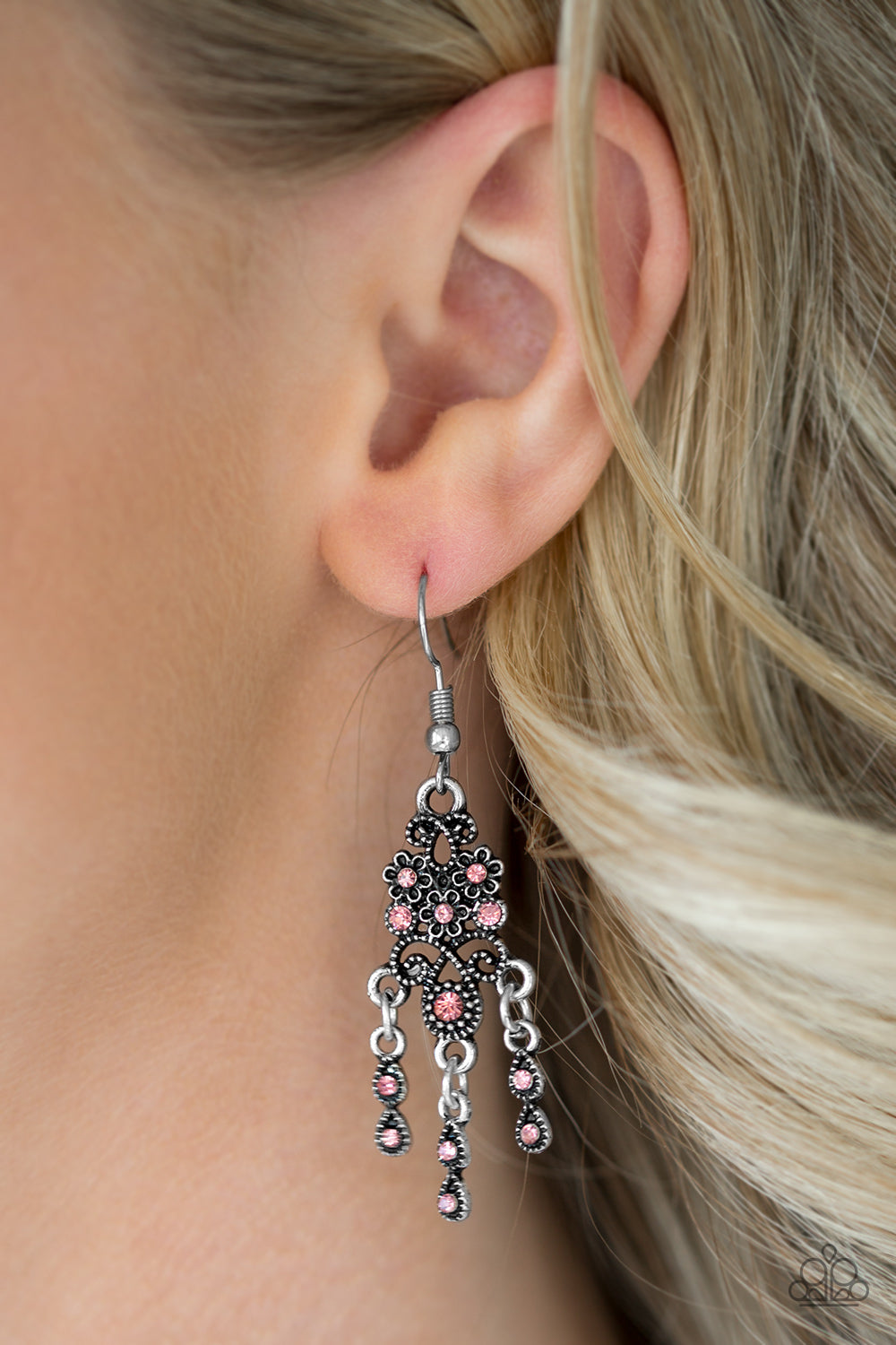 Spring Bling Pink Earring Paparazzi Accessories