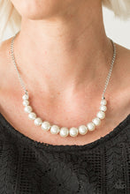 Load image into Gallery viewer, The Show Must Go On White Pearl Necklace Paparazzi Accessories