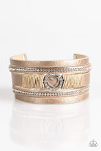 Load image into Gallery viewer, It Takes Heart Brown Leather Bracelet Paparazzi Accessories