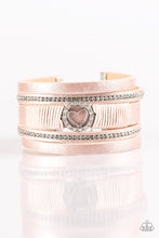 Load image into Gallery viewer, It Takes Heart Pink Leather Bracelet Paparazzi Accessories