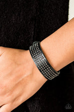 Load image into Gallery viewer, Road Pilot Black Leather Urban Bracelet Paparazzi Accessories