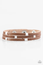 Load image into Gallery viewer, Get Lost In Nature White Leather Urban Bracelet Paparazzi Accessories