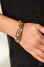 Load image into Gallery viewer, Get Lost In Nature White Leather Urban Bracelet Paparazzi Accessories