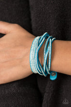 Load image into Gallery viewer, Taking Care of Business Blue Wrap Bracelet Paparazzi Accessories