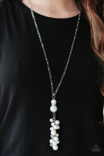 Load image into Gallery viewer, BALLROOM For Rent White Pearl Necklace Paparazzi Accessories