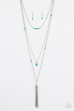 Load image into Gallery viewer, SANDSTONE Castles Blue Necklace Paparazzi Accessories