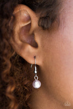 Load image into Gallery viewer, Elegant Ensemble Silver Pearl Necklace Paparazzi Accessories