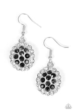 Load image into Gallery viewer, Runway Ready Black Rhinestone Earring Paparazzi Accessories