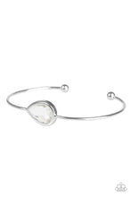 Load image into Gallery viewer, Make A Spectacle White Cuff Bracelet Paparazzi Accessories