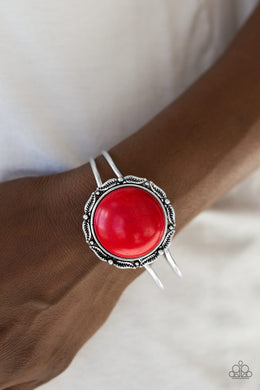 Mojave Harvest Red Hinge Bracelet Paparazzi Accessories