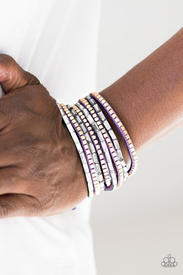 This Time with Attitude Purple Bracelet Paparazzi Accessories
