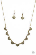 Load image into Gallery viewer, Love And Devotion Brass Necklace Paparazzi Accessories