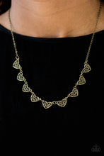 Load image into Gallery viewer, Love And Devotion Brass Necklace Paparazzi Accessories
