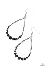 Load image into Gallery viewer, Dipped in Diamonds Black Earring Paparazzi Accessories
