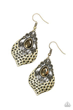 Load image into Gallery viewer, Royal Rebel Brass Earrings Paparazzi Accessories