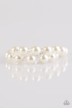 Load image into Gallery viewer, Ballroom and Board White Bracelet Paparazzi Accessories