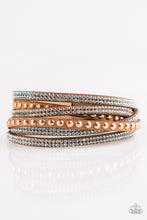 Load image into Gallery viewer, I Bold You So Copper Leather Wrap Bracelet Paparazzi Accessories