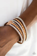 Load image into Gallery viewer, I Bold You So Copper Leather Wrap Bracelet Paparazzi Accessories