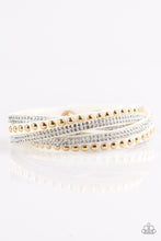Load image into Gallery viewer, I Bold You So White Leather Wrap Bracelet Paparazzi Accessories