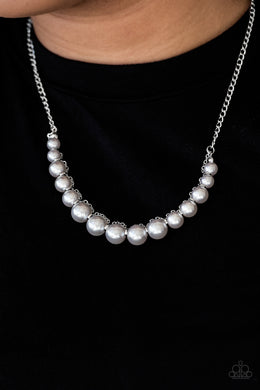 The Fashion Show Must Go On! Silver Necklace Paparazzi Accessories