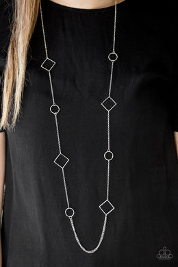 Full Frame Silver Necklace Paparazzi Accessories