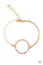 Load image into Gallery viewer, Center of Couture Gold Bracelet Paparazzi Accessories