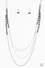 Load image into Gallery viewer, Shimmer Showdown Blue Necklace Paparazzi Accessories